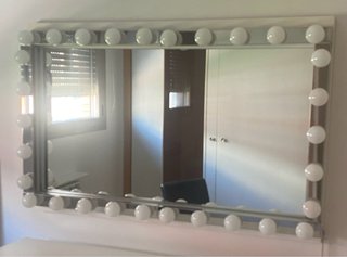 Set da trucco con specchio, mobile e poltrona regolabile