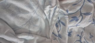 Funda Colchón Cama 90 Flores Azul