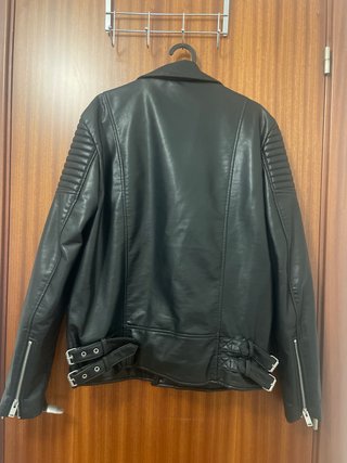 Chaqueta de cuero de Zara Talla L Hombre