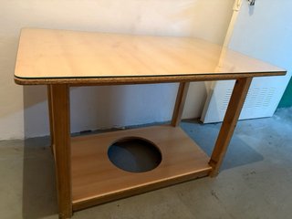 Mesa de camilla con cristal nueva