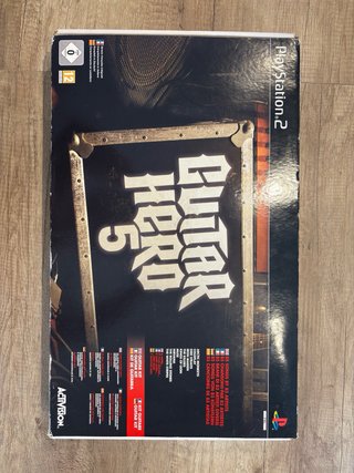 Guitarra Guitar Hero 5 PS2 con Caja y Accesorios