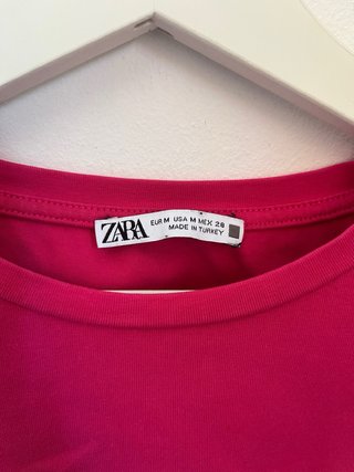 Camiseta ZARA Rosa Talla m