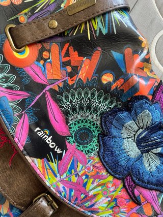 Bolso Desigual Multicolor y Marrón