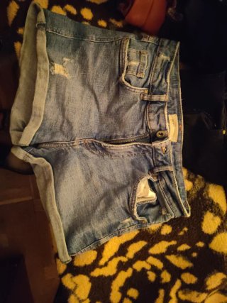Shorts vaqueros desgastados