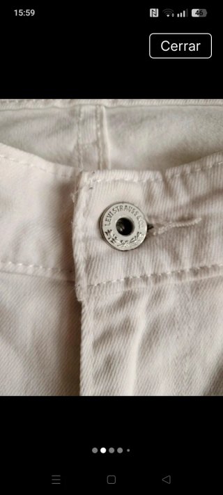 Vaqueros Levi's blancos mujer skinny