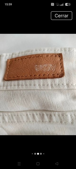 Vaqueros Levi's blancos mujer skinny