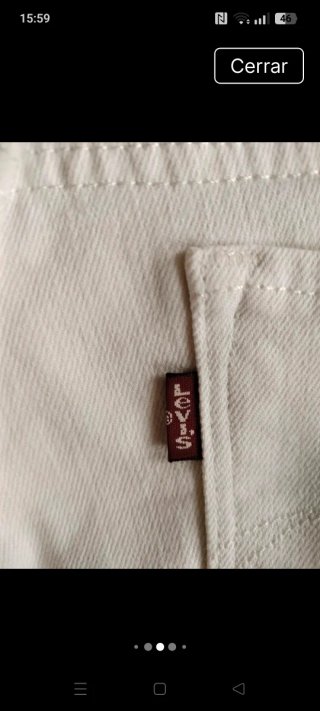 Vaqueros Levi's blancos mujer skinny
