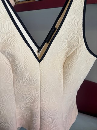 Top Peplum Zara Blanco