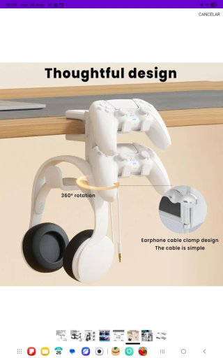 Soporte Auriculares y Mandos negro ,rosa o blanco