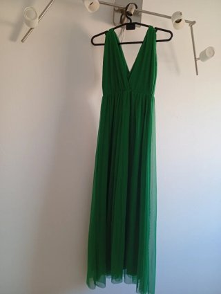 Vestido largo verde