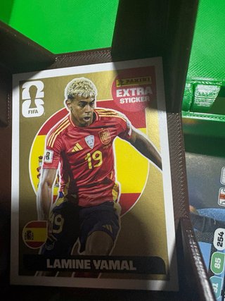 Cromo Extra Sticker Oro Lamine Yamal