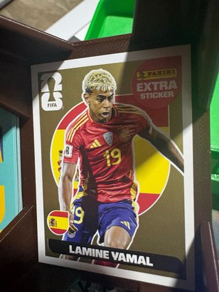 Cromo Extra Sticker Oro Lamine Yamal