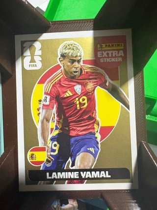 Cromo Extra Sticker Oro Lamine Yamal