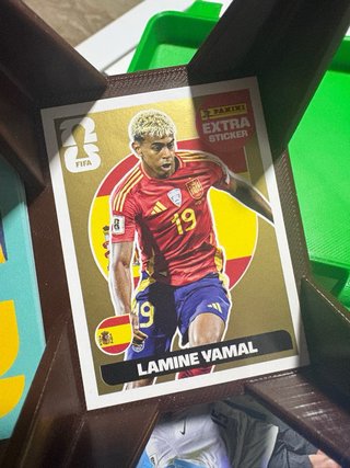 Cromo Extra Sticker Oro Lamine Yamal