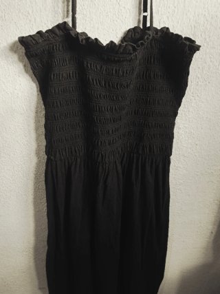Vestido negro largo  XL
