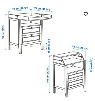 Cambiador Plegable Ikea SUNDVIK
