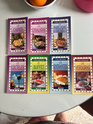 Lote 7 Libros Cocina Cómo Preparar