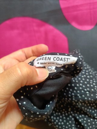Minifalda lunares negra