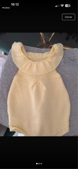 Pelele amarillo 12 meses