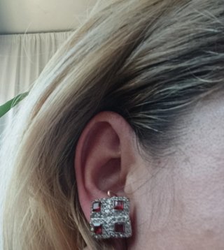 Pendientes antiguos de plata