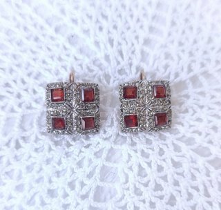 Pendientes antiguos de plata