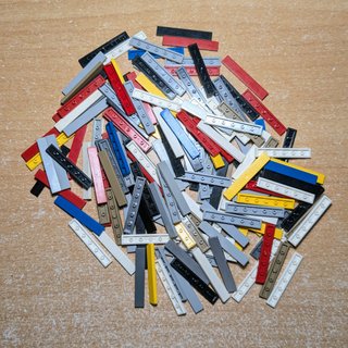 LEGO lote 150 piezas lisas 1x6 id 6636