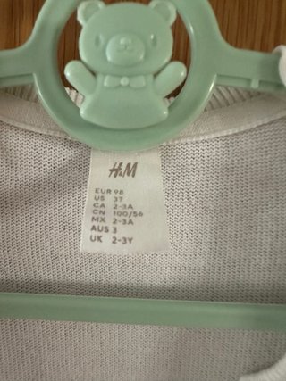 Rebeca H&M Blanca Talla 3A