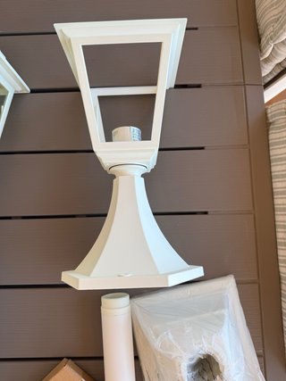 Lámparas de jardín blancas 2