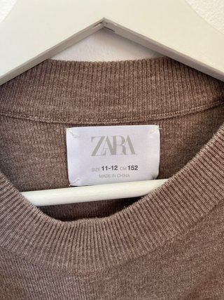 Vestido marrón de punto