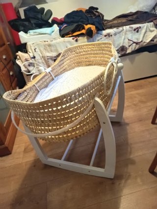 Cuna Moisés Infantil + 2 Colchones