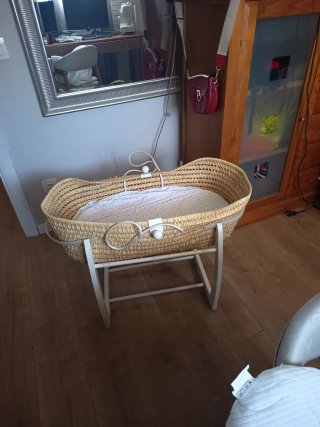 Cuna Moisés Infantil + 2 Colchones
