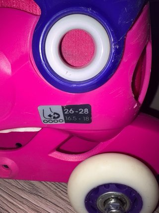 Patines ajustables niña talla 26-28 con bolsa