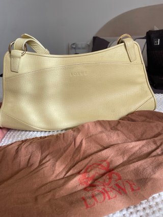 Bolso Loewe Piel Amarillo Vintage