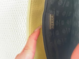 Bolso Loewe Piel Amarillo Vintage