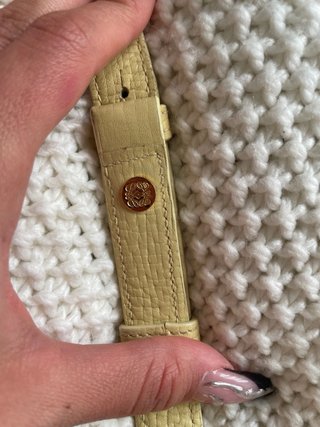 Bolso Loewe Piel Amarillo Vintage
