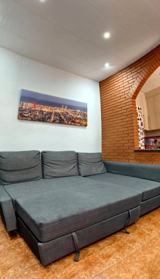 Sofá Cama Chaise Longue Gris
