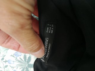 Vestido negro Stradivarius Talla S