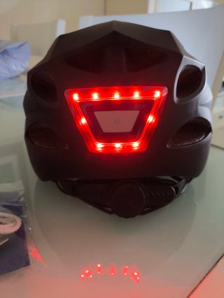 Casco Bici/Patinete con Luz LED, Talla 54-57