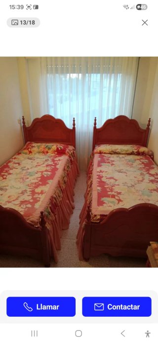 Estructura de cama de madera