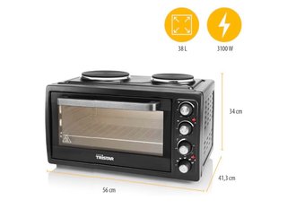 Horno Tristar con 2 Placas Cocina