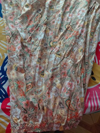 Falda larga estampada floral