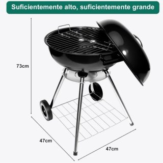 Barbacoa de Carbón Redonda 47cm