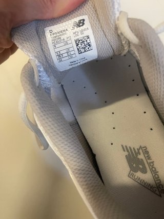 Sneakers New Balance bianche e argento n.38,5