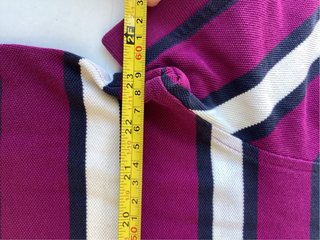 Polo Tommy Hilfiger Rayas Morado Talla XL