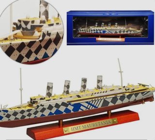 Maqueta HMT Mauretania Camuflaje Dazzle WWI