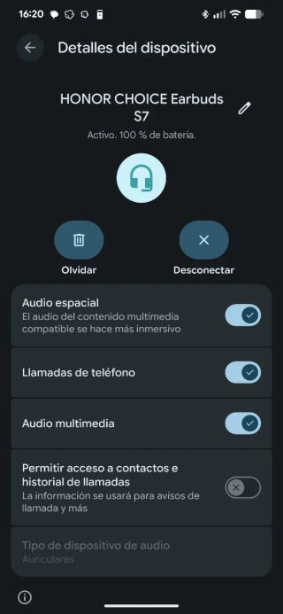 HONOR Auriculares S7 Gris 7N2690