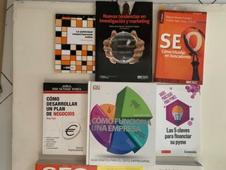 Lote libros: marketing digital, SEO, RRSS, empresa