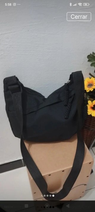 Bolso bandolera multiusos negro