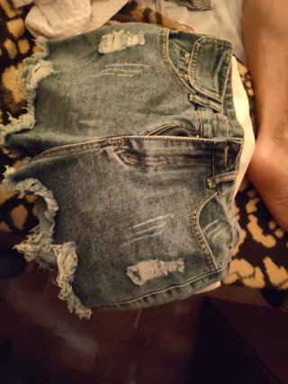 Shorts vaqueros desgastados