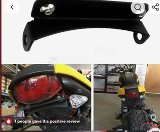 Soporte + Intermitentes + ducati Scrambler 2016